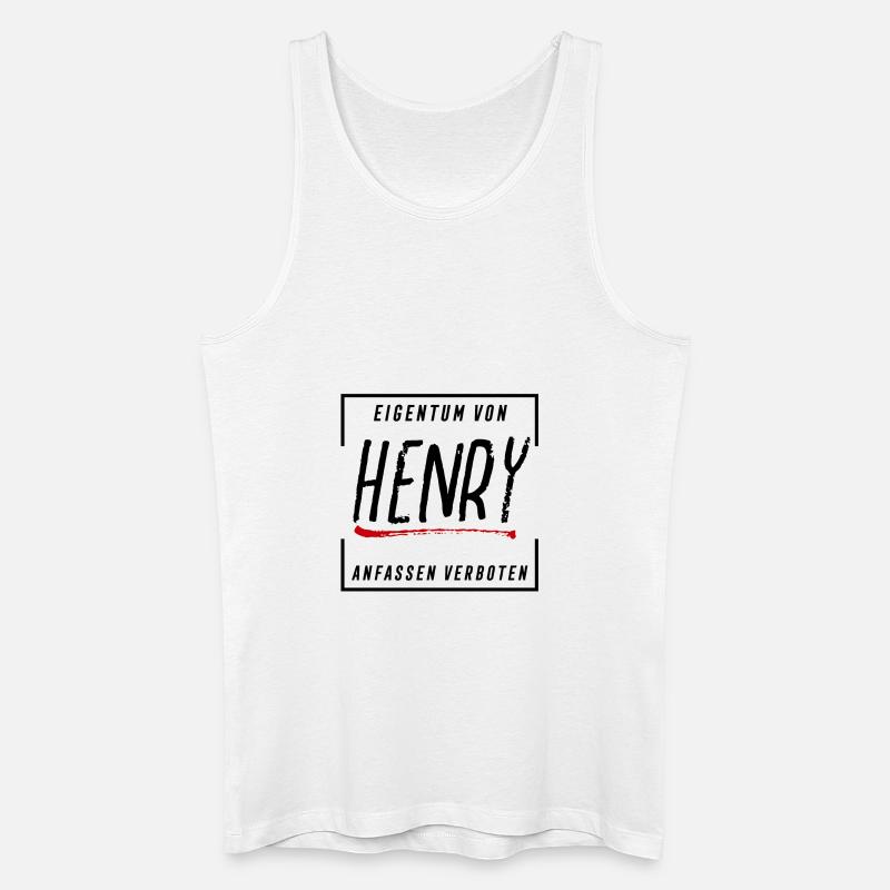 Eigentum von Henry - Männer Bio Tank Top - Weiß