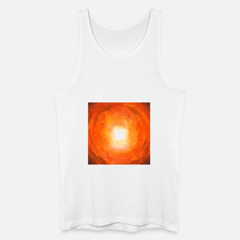 Mandala - Männer Bio Tank Top - Weiß
