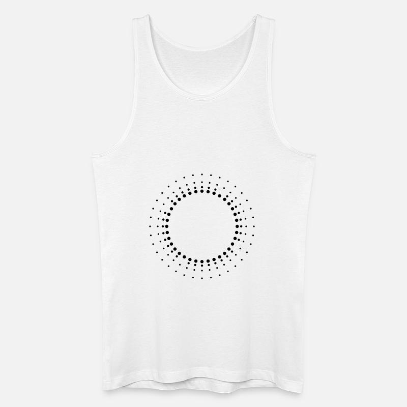 sunbeams Kreis - Männer Bio Tank Top - Weiß