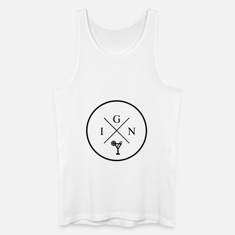 gin - Männer Bio Tank Top - Weiß