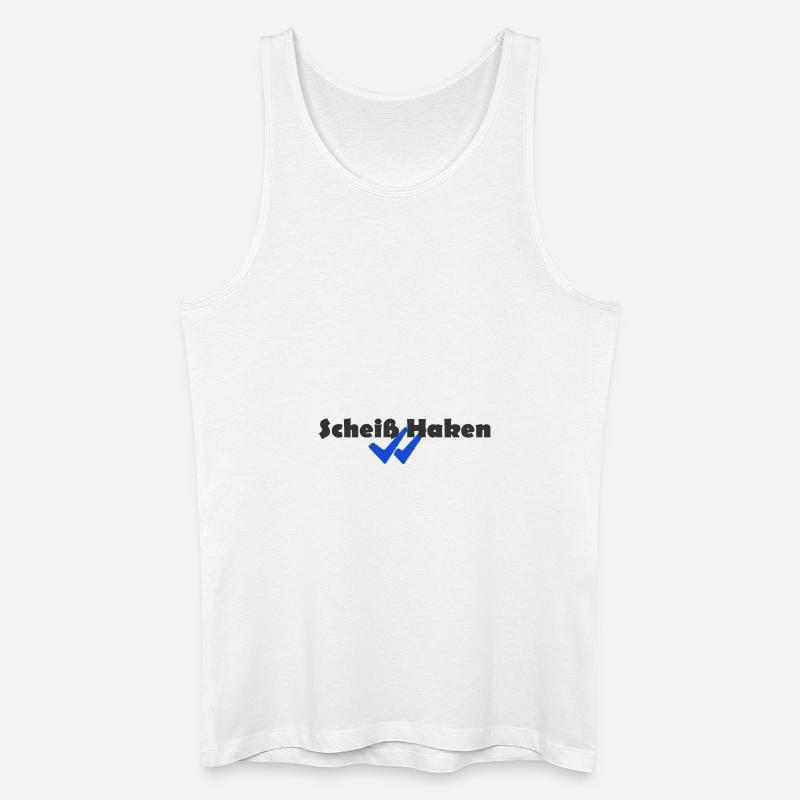 Scheiß Haken - Männer Bio Tank Top - Weiß