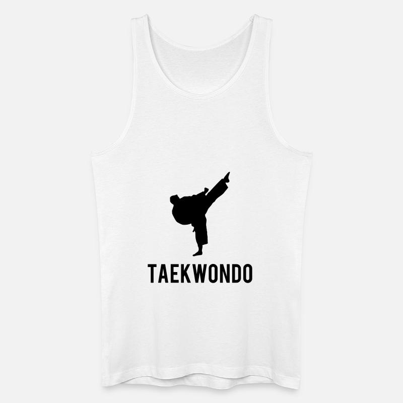 Teakwondo - Männer Bio Tank Top - Weiß