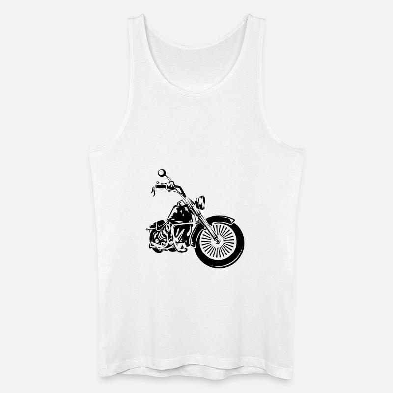 bike - Männer Bio Tank Top - Weiß