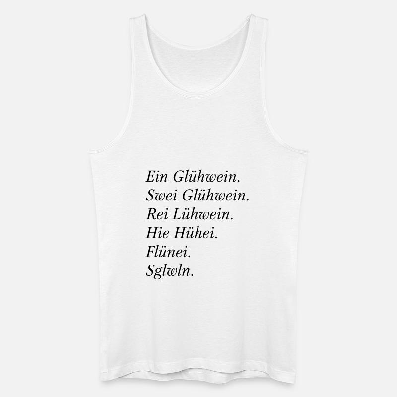 Glühwein-Abend - Männer Bio Tank Top - Weiß