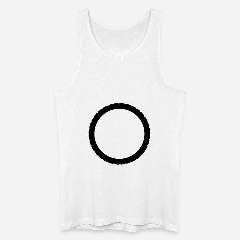 bike_einzelteil16 - Männer Bio Tank Top - Weiß