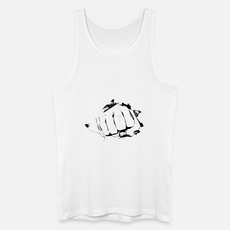 Faust - Männer Bio Tank Top - Weiß