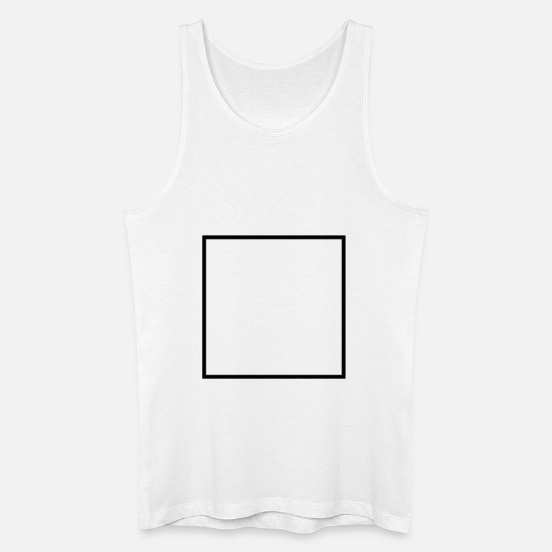 Math symbol - square - Men’s Organic Tank Top - white