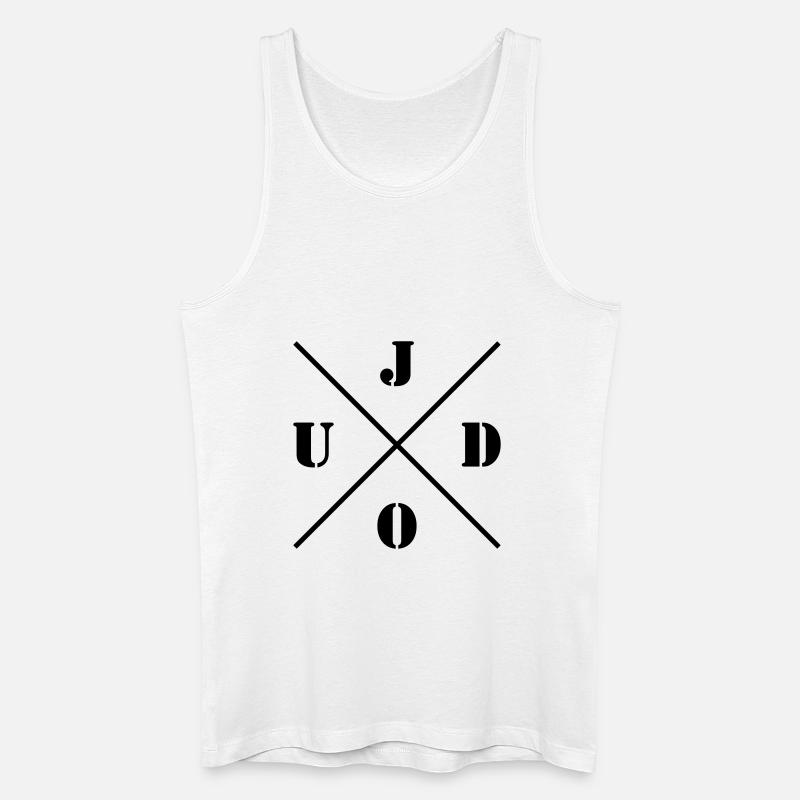 Judo Logo - Männer Bio Tank Top - Weiß