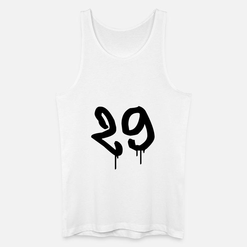 Graffiti : 29 - Männer Bio Tank Top - Weiß