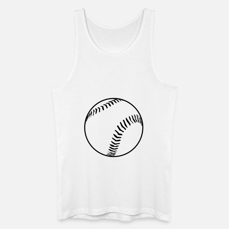 cool_baseball - Männer Bio Tank Top - Weiß