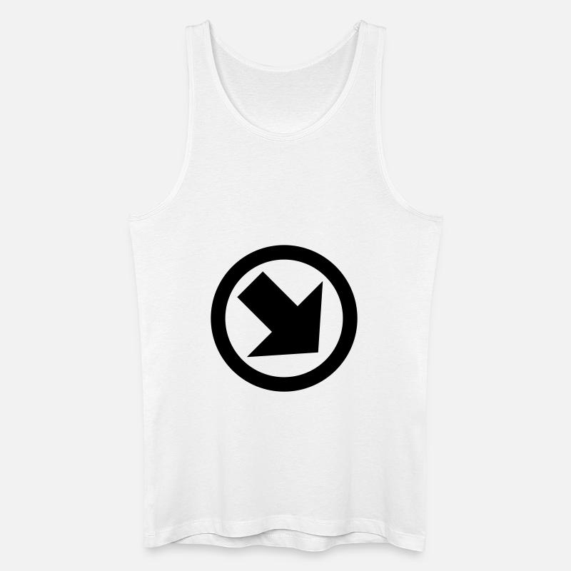 pfeil fall - Männer Bio Tank Top - Weiß