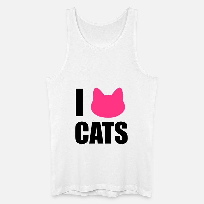 katze - Männer Bio Tank Top - Weiß