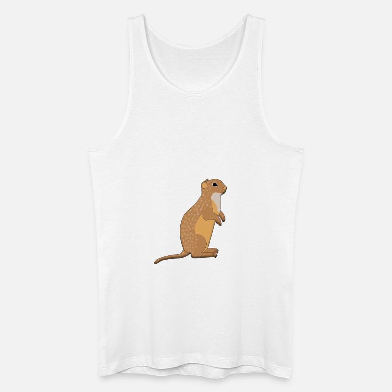 Ziesel steht - Männer Bio Tank Top - Weiß