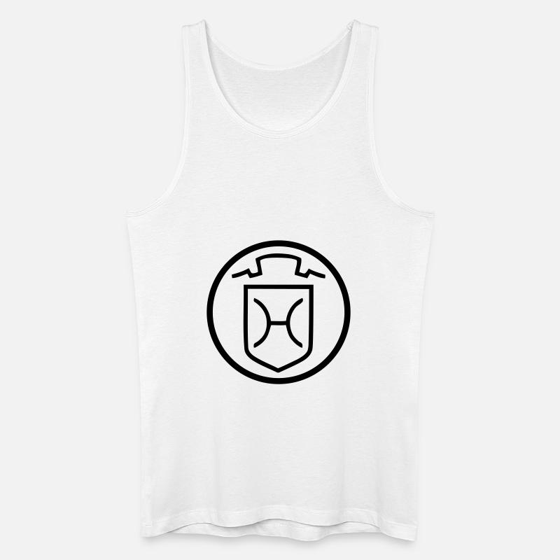 Holsteiner - Männer Bio Tank Top - Weiß