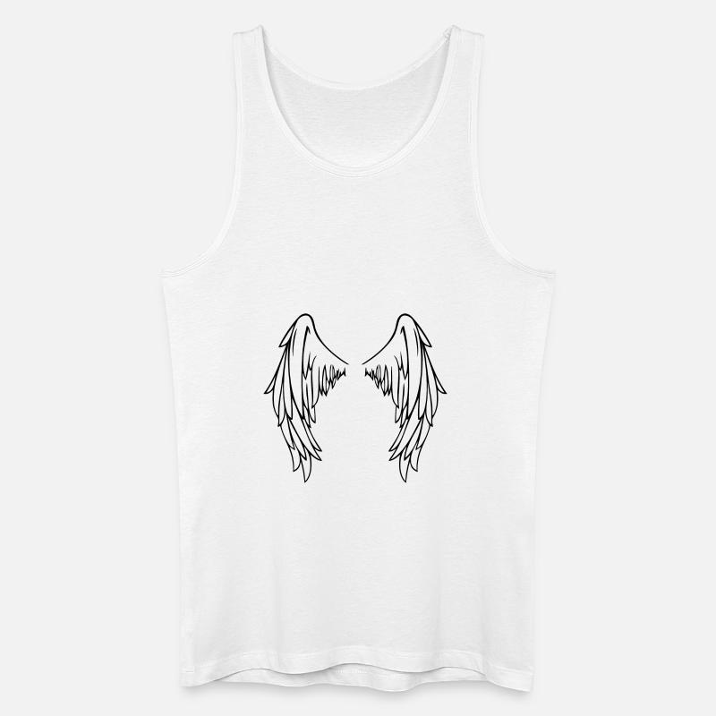 Wings de - Männer Bio Tank Top - Weiß