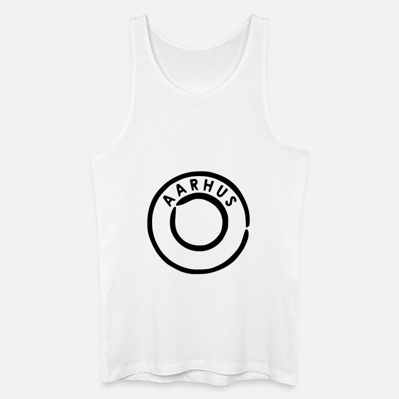 Aarhus - Männer Bio Tank Top - Weiß