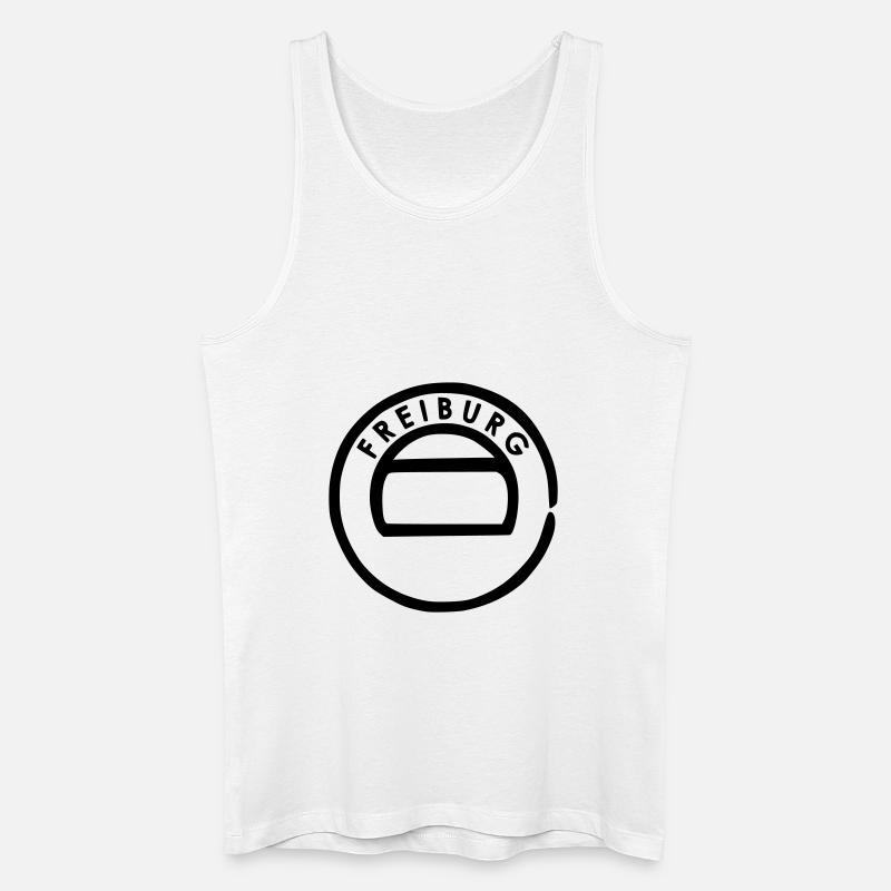 Freiburg - Männer Bio Tank Top - Weiß