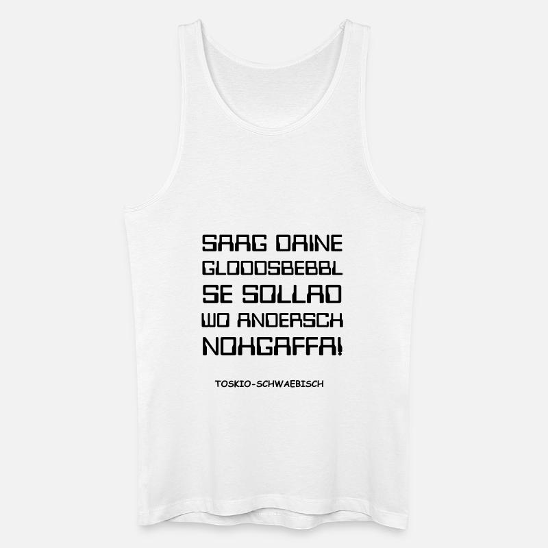 Gloddsbebbl - Männer Bio Tank Top - Weiß