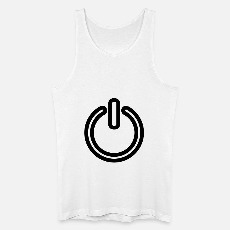 IO - Männer Bio Tank Top - Weiß