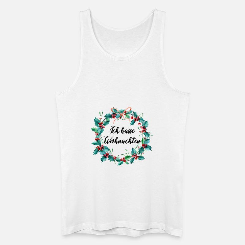 Weihnachtshass - Männer Bio Tank Top - Weiß