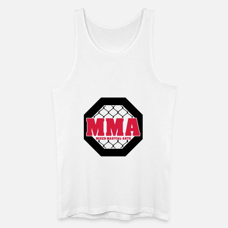 mma - Männer Bio Tank Top - Weiß