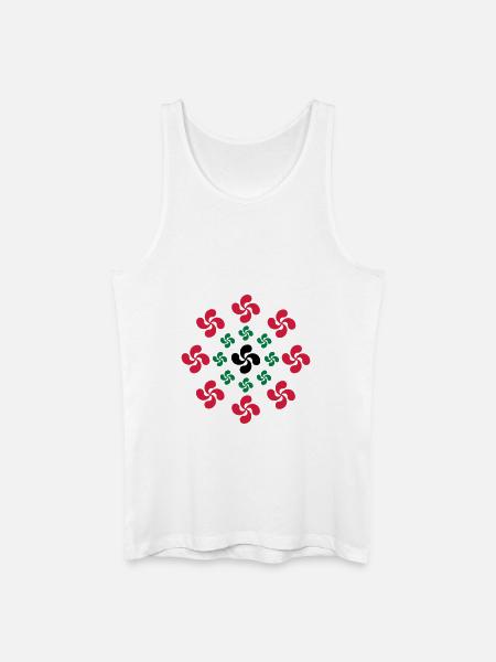 lauburu Baskenquer - Männer Bio Tank Top - Weiß