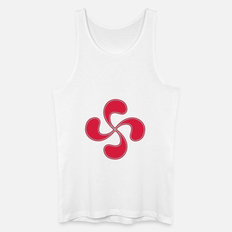 Baskische Quer 3 - Männer Bio Tank Top - Weiß