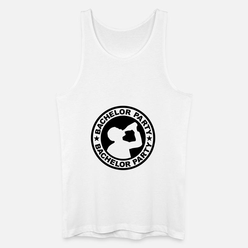 Bachelor party Hochzeit - Männer Bio Tank Top - Weiß