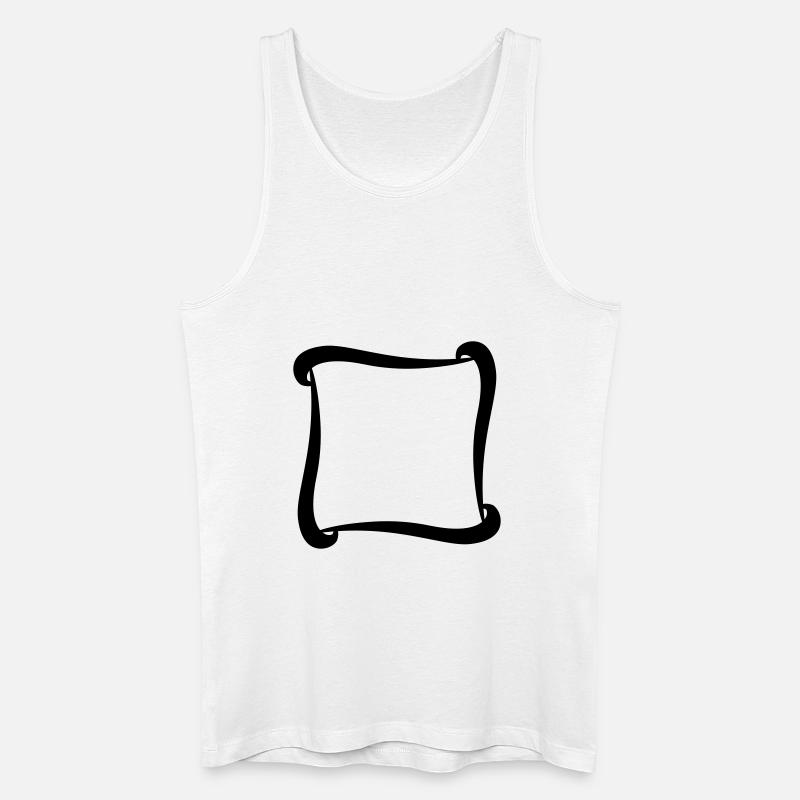 Frame - Männer Bio Tank Top - Weiß