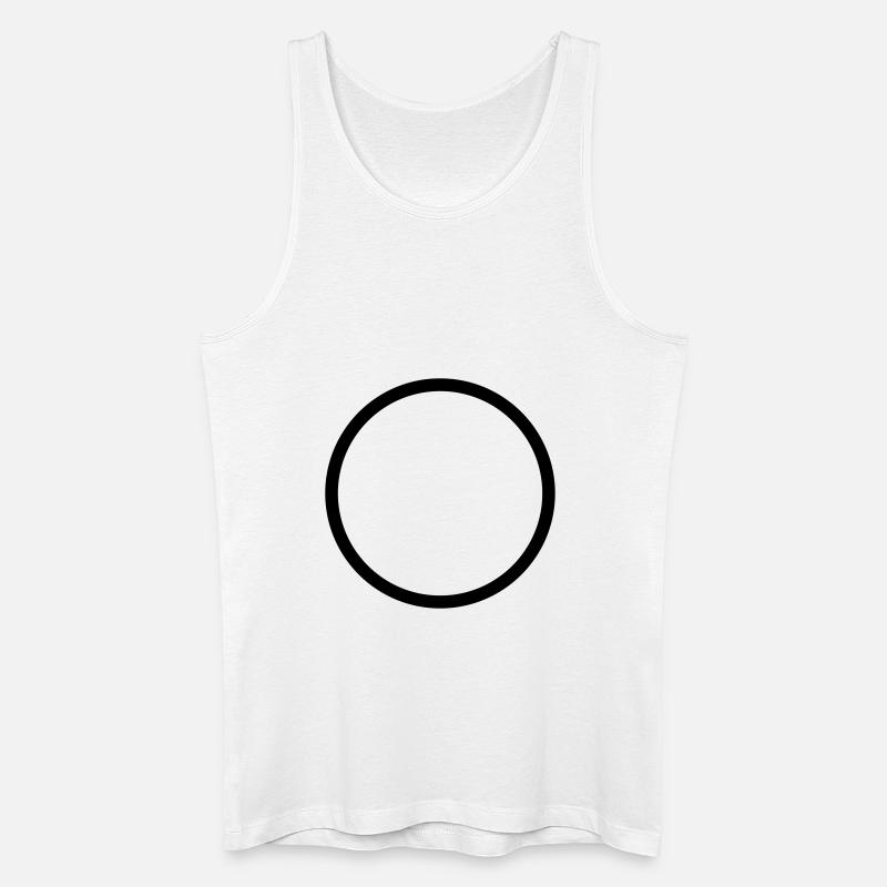 circle - Männer Bio Tank Top - Weiß