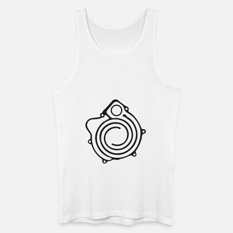 G-Lader schwarz - Männer Bio Tank Top - Weiß