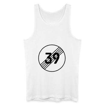 39 Ende, 40. Geburtstag - Männer Bio Tank Top - Weiß - Vorne