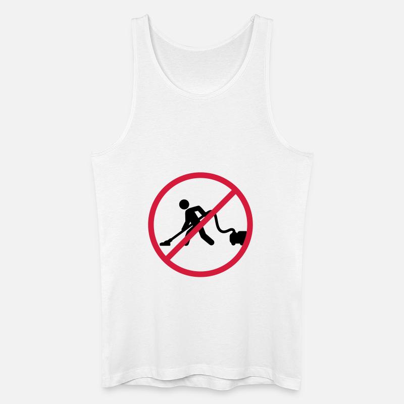 No Vacuuming - Männer Bio Tank Top - Weiß