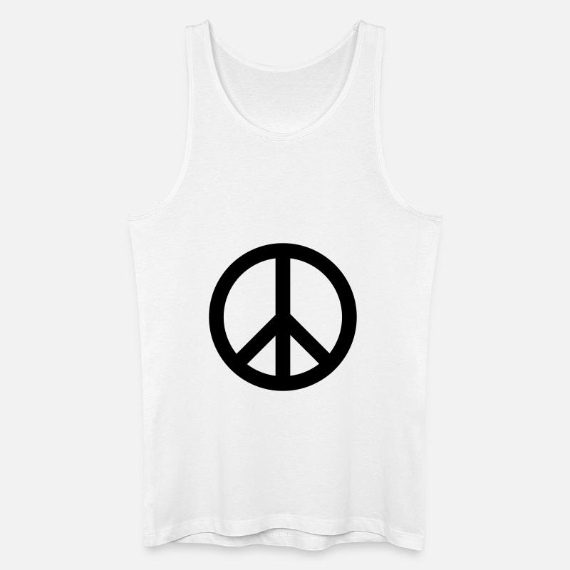 Peace Frieden - Männer Bio Tank Top - Weiß