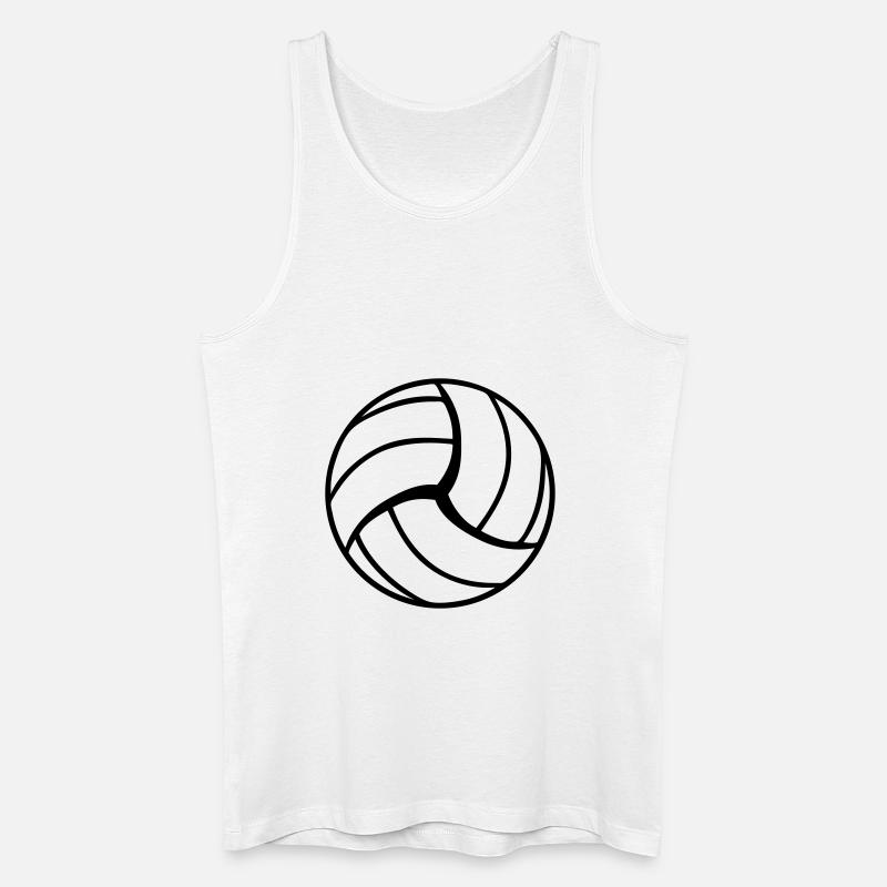 Volleyball Design - Männer Bio Tank Top - Weiß