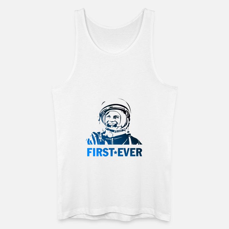 gagarin first ever - Männer Bio Tank Top - Weiß