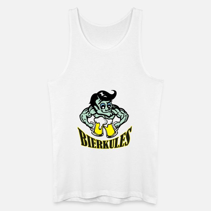 bierkules5c - Männer Bio Tank Top - Weiß