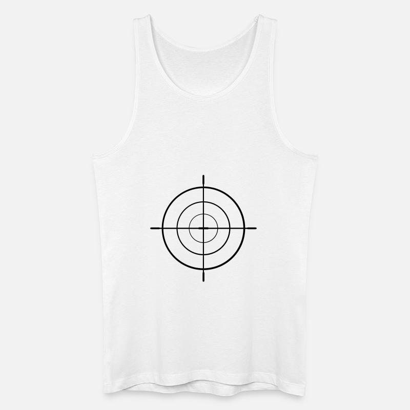 fadenkreuz - Männer Bio Tank Top - Weiß