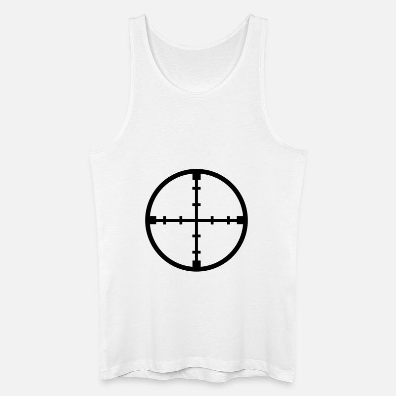 Fadenkreuz - Männer Bio Tank Top - Weiß