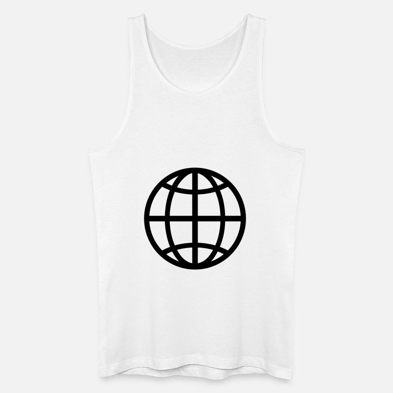 Globus - Männer Bio Tank Top - Weiß