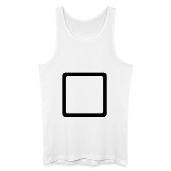 Square - Men’s Organic Tank Top - white - Front
