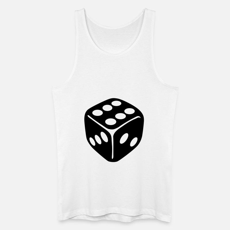 Würfel - Männer Bio Tank Top - Weiß