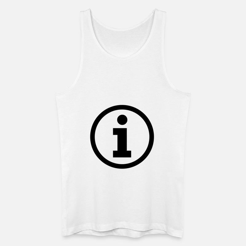info - Männer Bio Tank Top - Weiß