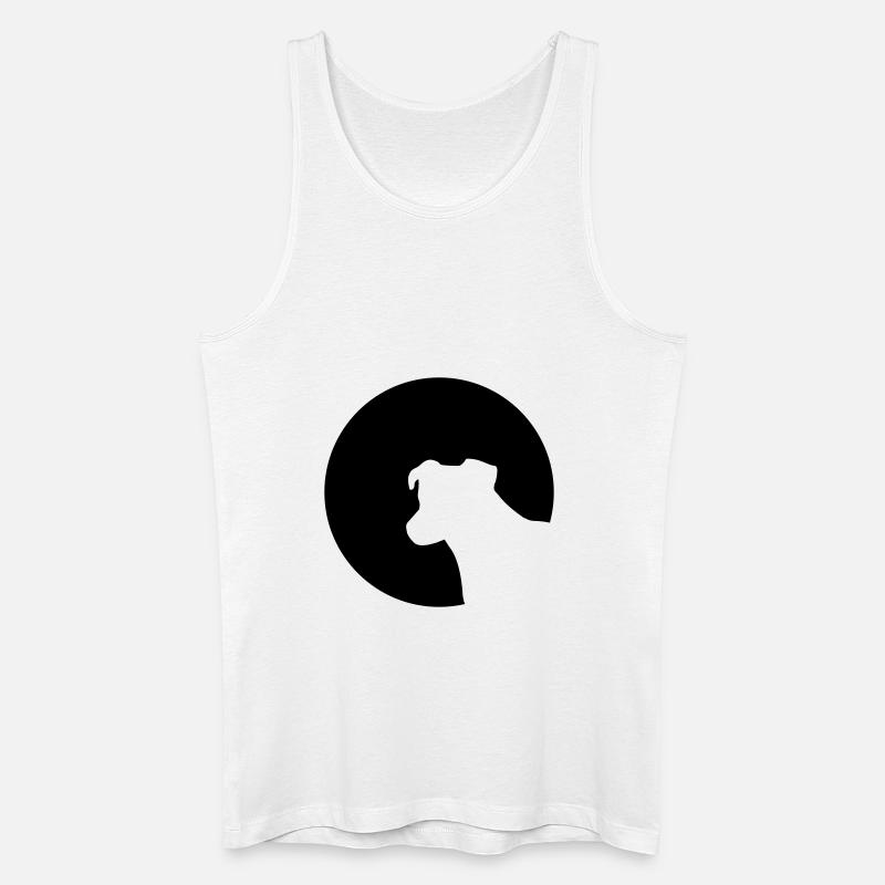 Hund - Männer Bio Tank Top - Weiß