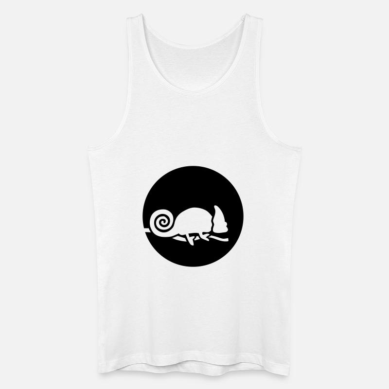 Chamäleon - Männer Bio Tank Top - Weiß