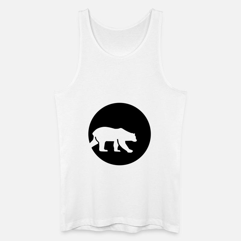 Eisbär - Männer Bio Tank Top - Weiß