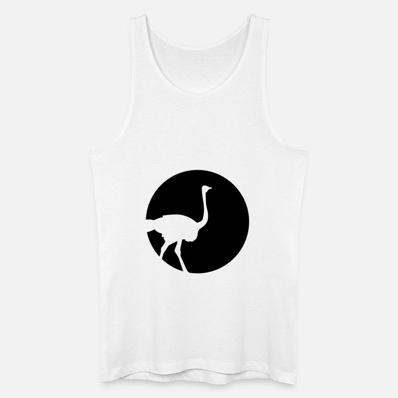 Strauß - Männer Bio Tank Top - Weiß