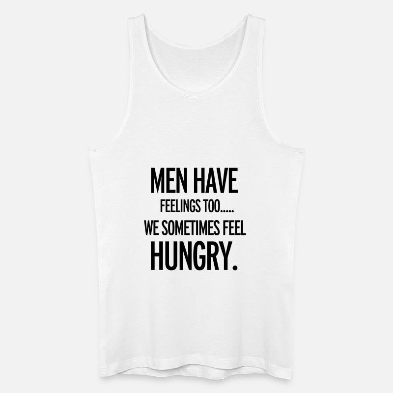 Hungry - Männer Bio Tank Top - Weiß