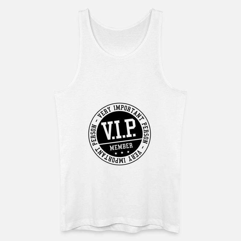vip_member_zy1 - Männer Bio Tank Top - Weiß