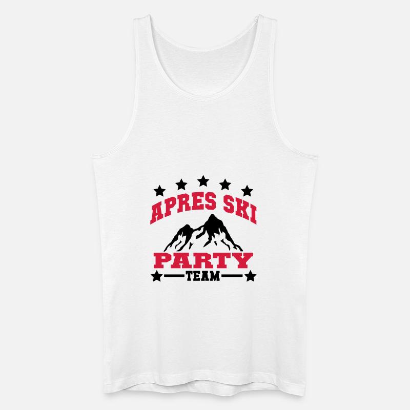 apres_ski_5_2f - Männer Bio Tank Top - Weiß